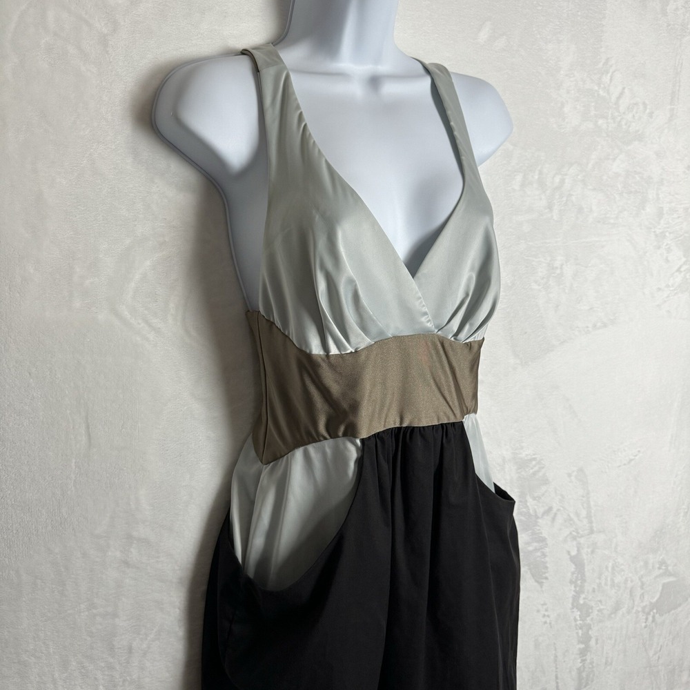 Saks 5th Avenue Iodice‎ Mini Dress Size XS Racerback Colorblock Sexy Party - Picture 2 of 16